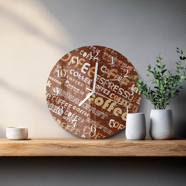Horloge ronde Café