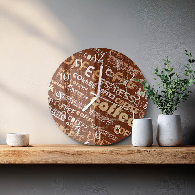 Horloge ronde Café