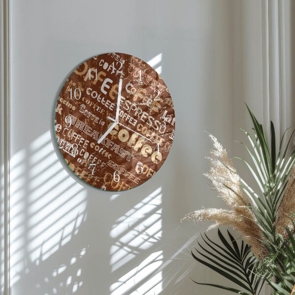 Horloge ronde Café