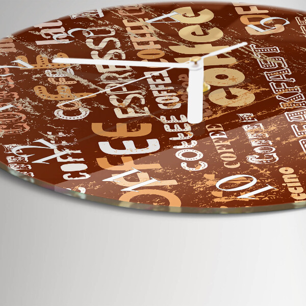 Horloge ronde Café
