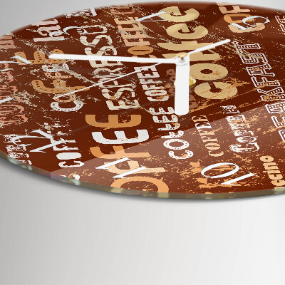 Horloge ronde Café