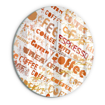 Horloge ronde Café