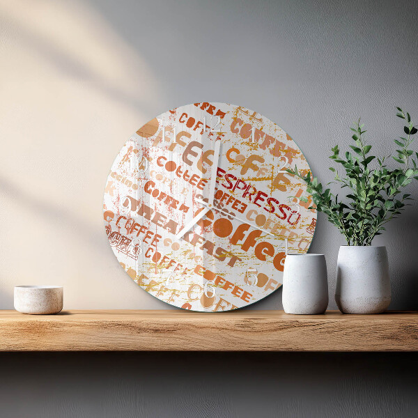 Horloge ronde Café