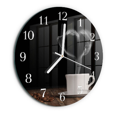 Horloge ronde Café