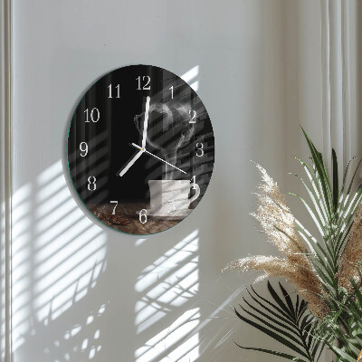 Horloge ronde Café