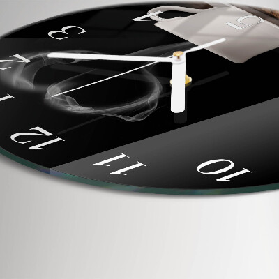 Horloge ronde Café