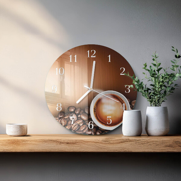 Horloge ronde Café