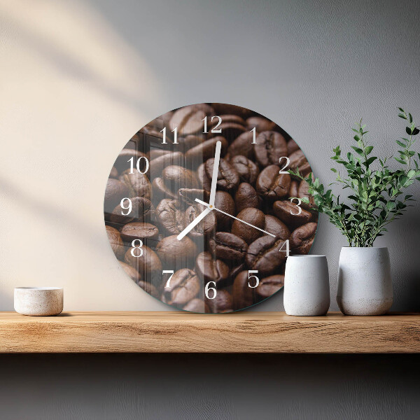 Horloge ronde Café en grains
