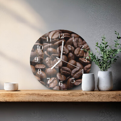 Horloge ronde Café en grains