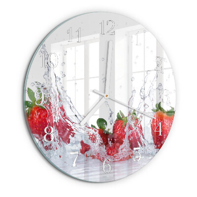 Horloge ronde Fraise