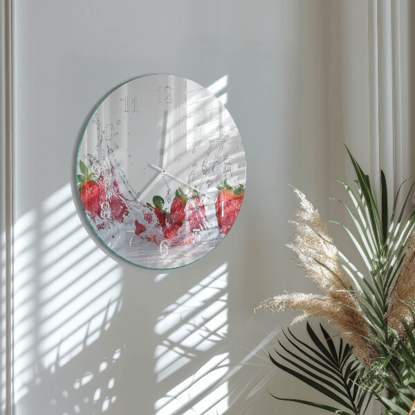 Horloge ronde Fraise