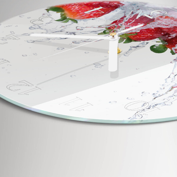 Horloge ronde Fraise
