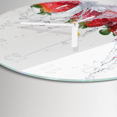 Horloge ronde Fraise