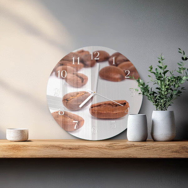 Horloge ronde Café en grains