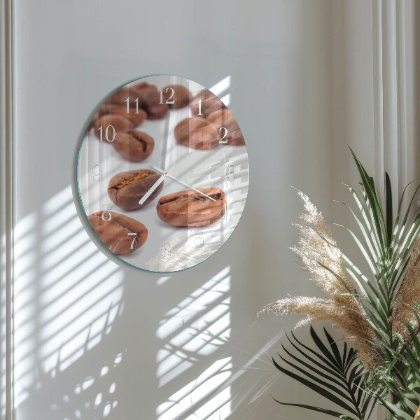 Horloge ronde Café en grains