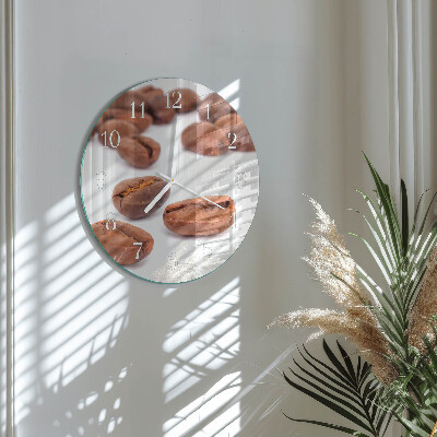 Horloge ronde Café en grains