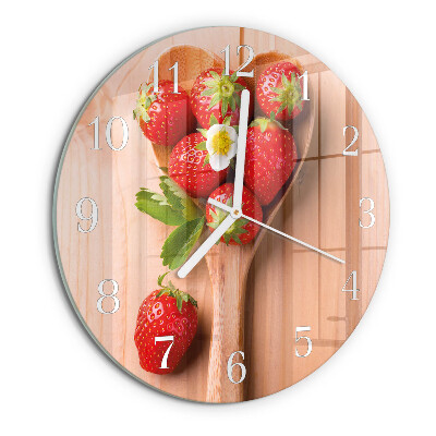 Horloge ronde Fraise