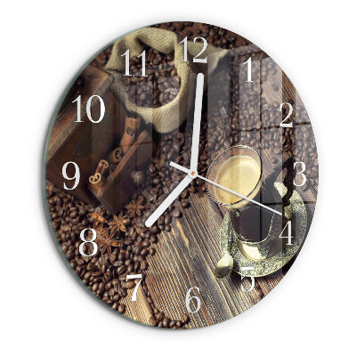Horloge ronde Café