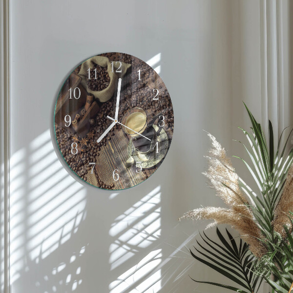 Horloge ronde Café