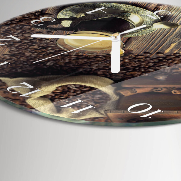 Horloge ronde Café