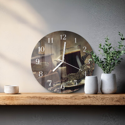 Horloge ronde Café