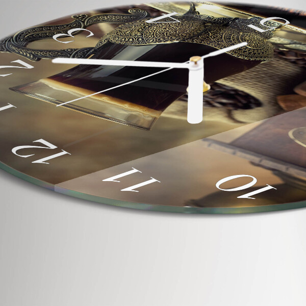 Horloge ronde Café