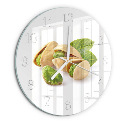 Horloge ronde noix