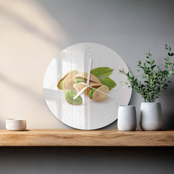 Horloge ronde noix