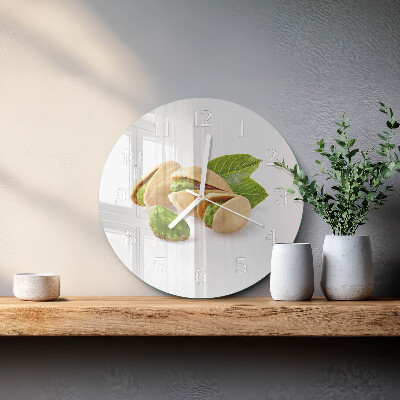 Horloge ronde noix
