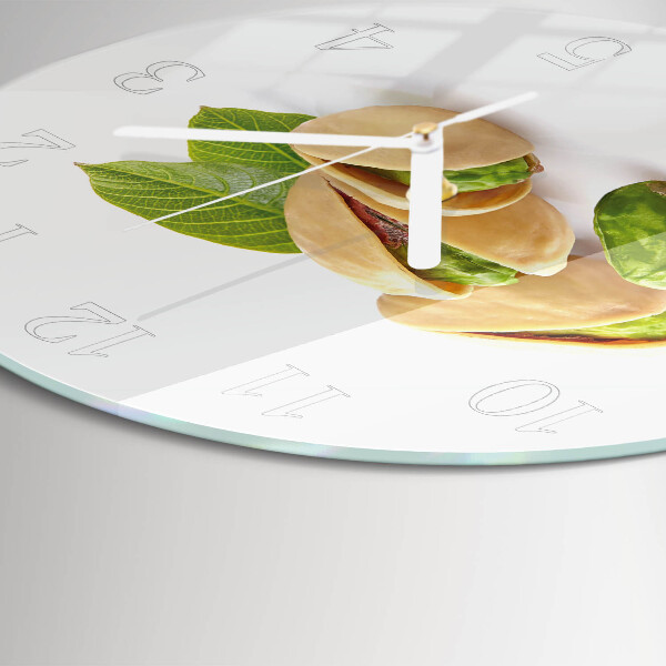Horloge ronde noix
