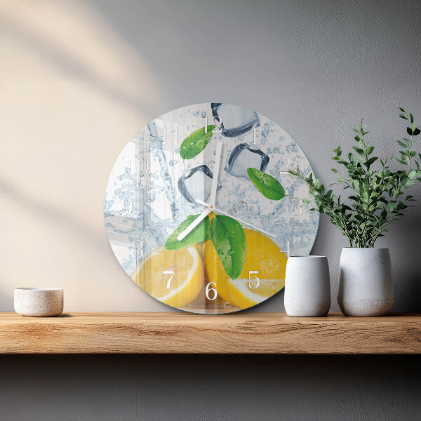 Horloge ronde Citrique