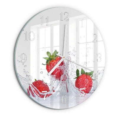 Horloge ronde Fraise