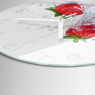 Horloge ronde Fraise