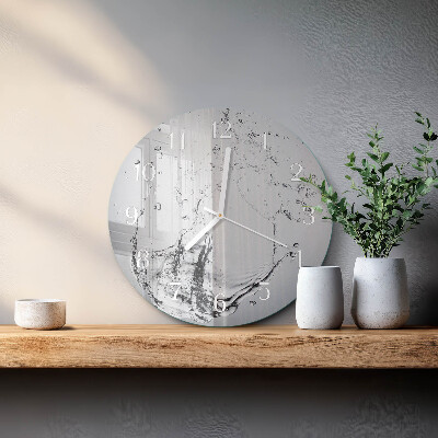 Horloge ronde Eau