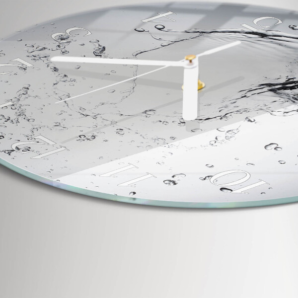 Horloge ronde Eau