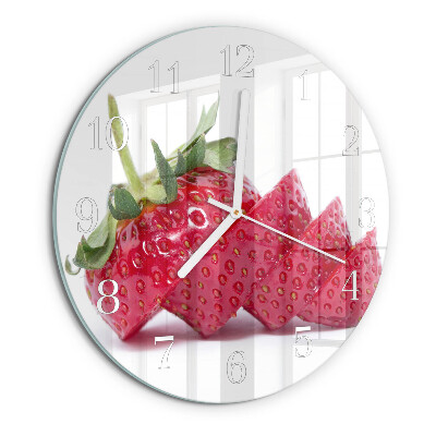 Horloge ronde Fraise