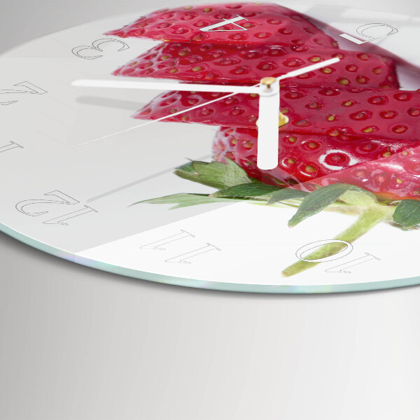 Horloge ronde Fraise