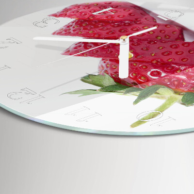Horloge ronde Fraise