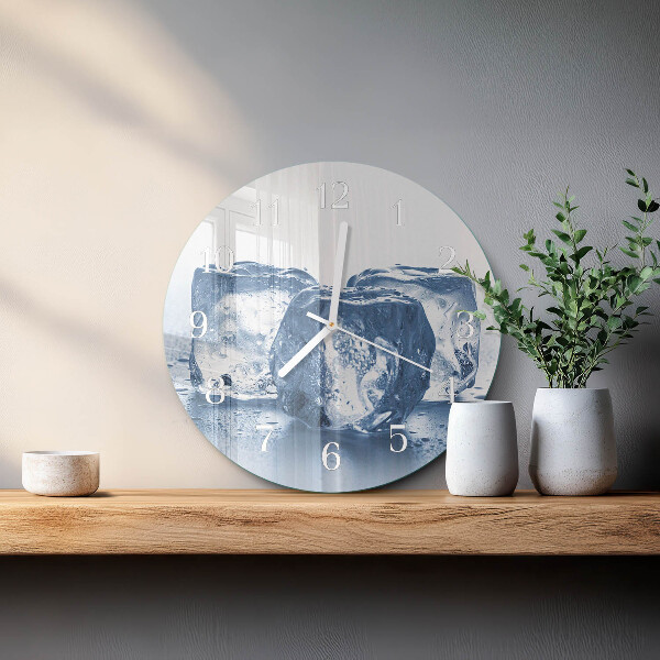 Horloge ronde Glace