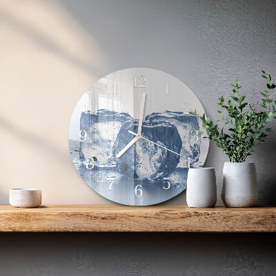 Horloge ronde Glace