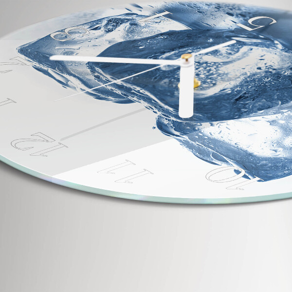 Horloge ronde Glace