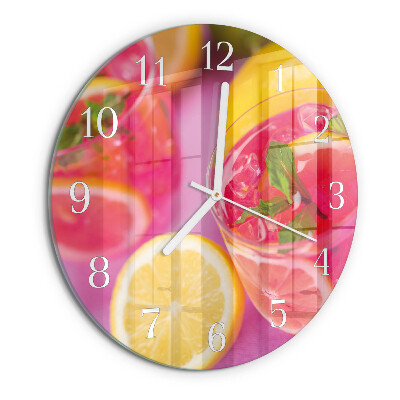 Horloge ronde Citrique