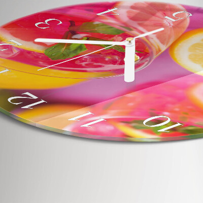 Horloge ronde Citrique