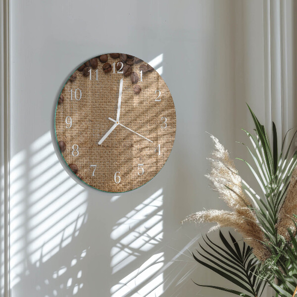 Horloge ronde Café en grains