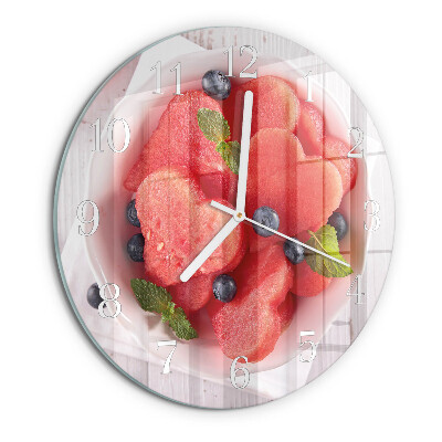 Horloge ronde Cœur de pastèque
