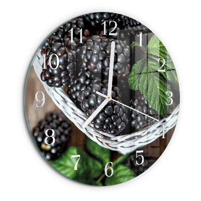 Horloge ronde mûres