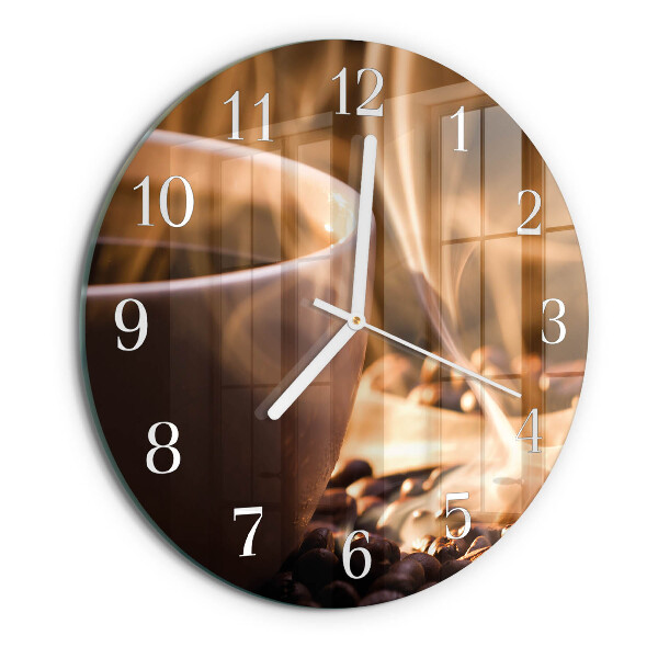 Horloge ronde Café