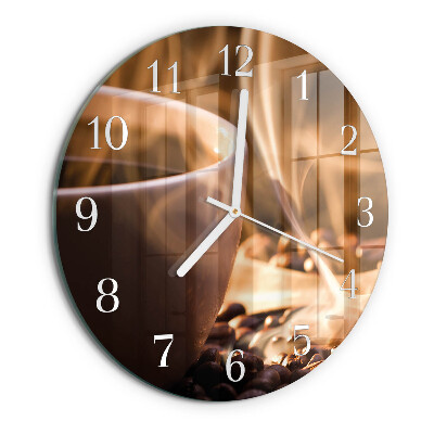 Horloge ronde Café