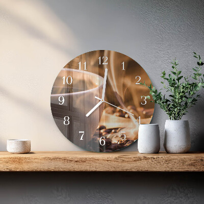 Horloge ronde Café