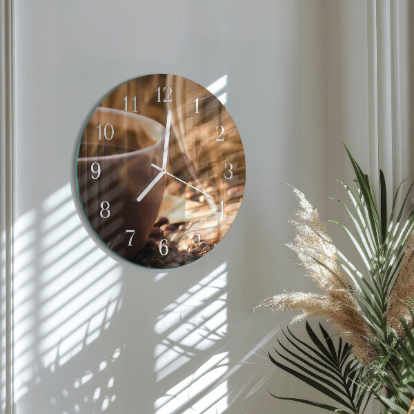 Horloge ronde Café